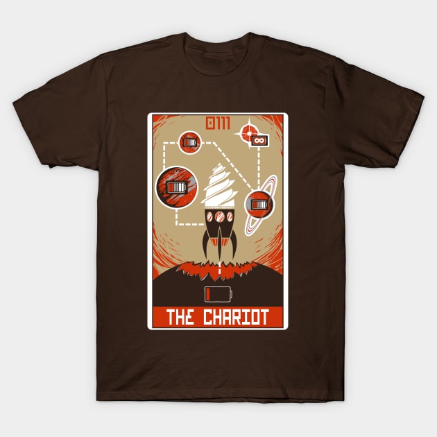 Robo Tarot: The Chariot T-Shirt by PeterTheHague